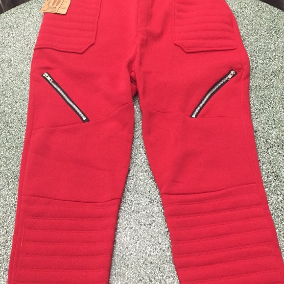 Red Men's Size XL Joggers - Picture 3 of 8